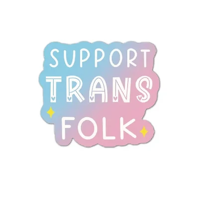 Support Trans Folk Vinyl Sticker
