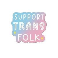 Support Trans Folk Vinyl Sticker