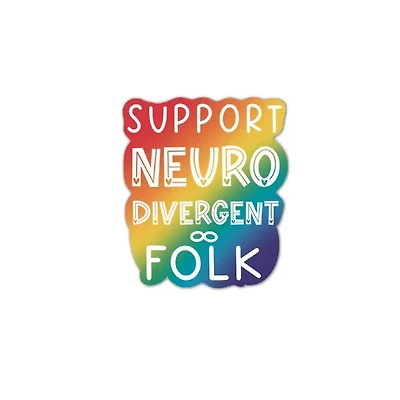 Support Neurodivergent Folk Sticker