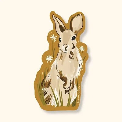 Rabbit Sticker | Meadow Bunny Design, Vinyl Decal