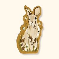 Rabbit Sticker | Meadow Bunny Design, Vinyl Decal