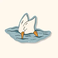 Cute Duck Butt Waterproof Vinyl Sticker