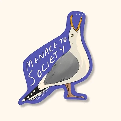 Funny Seagull Sticker