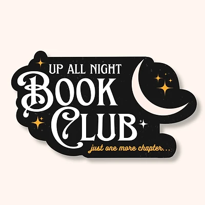 Book Club Sticker Up All Night