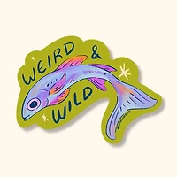 Green Fish Sticker