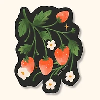 Wild Strawberry Sticker | Waterproof Vinyl Diecut Sticker