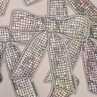Disco Ribbon Bow Sticker