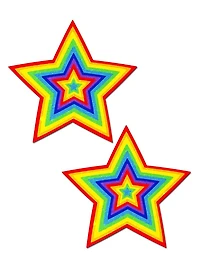 Star Velvet Rainbow Pasties