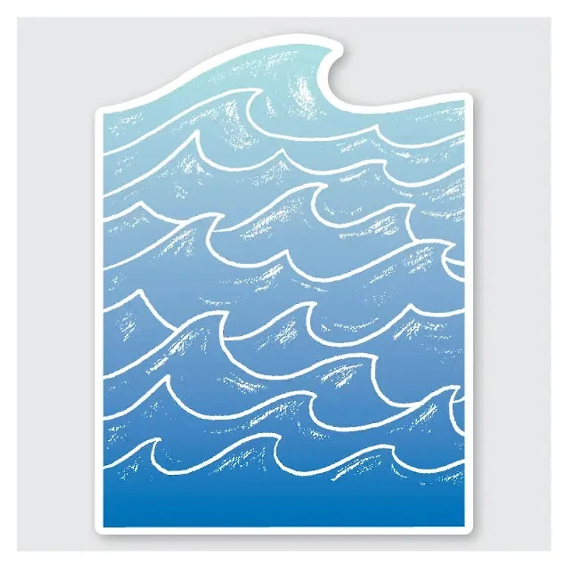 Raging Waves Sticker