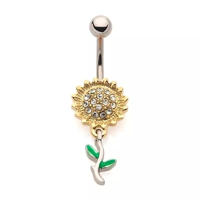 Sunflower Dangle Navel