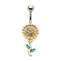 Sunflower Dangle Navel