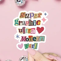 Super Graphic Ultra Modern Girl Sticker