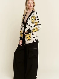 Cream Cheetahlicious Cardigan