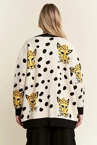 Cream Cheetahlicious Cardigan