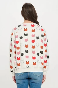 Cat Face Sweatshirt