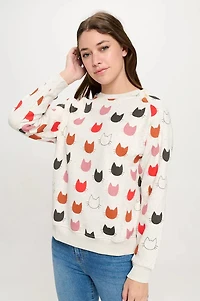 Cat Face Sweatshirt