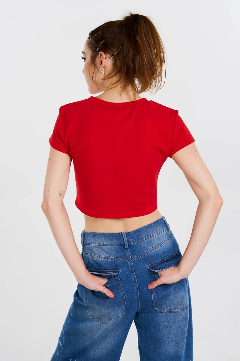 Red Angel Baby Tee