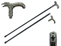 35" Eagle Walking Cane With Zinc Handle