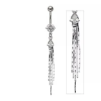 Teardrop With Chains Navel