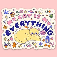 My Cat Is My Everything Sticker