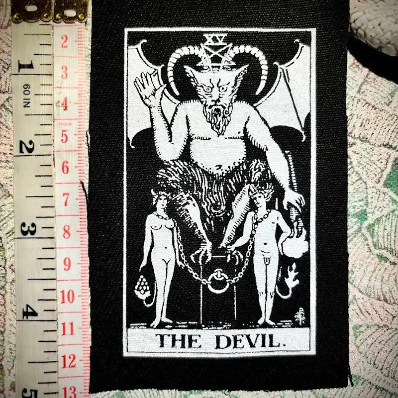 The Devil Tarot Card Patch.