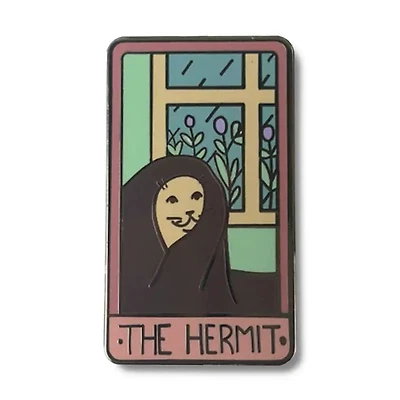 The Hermit Card - Hard Enamel Pin