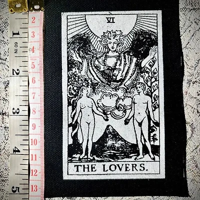 The Lovers Tarot Card Patch.