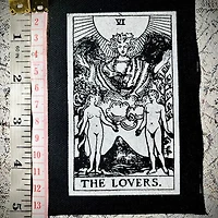 The Lovers Tarot Card Patch.