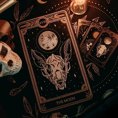 The Moon Tarot Card Large Embroidered Patch