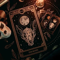 The Moon Tarot Card Large Embroidered Patch