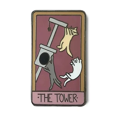 The Tower Pin - Enamel Pin Tarot Card