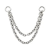 2 Tier 25mm / 34mm Rolo Chain Titanium