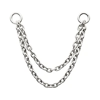 2 Tier 35mm / 43mm Rolo Chain Titanium