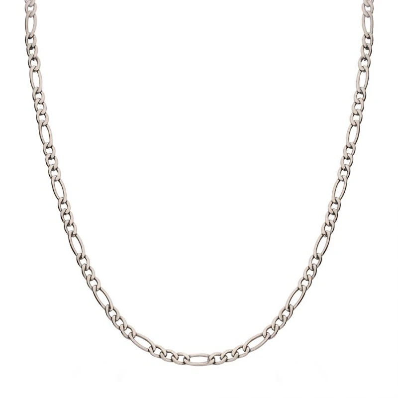 Cadena Figaro de titanio de 20"