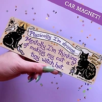 Tiny Witch Hat - Car Magnet