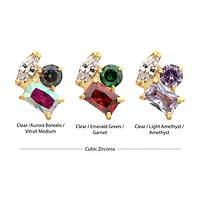 Harmony Cluster Marquise Round Baguette 24kt PVD Threadless Top