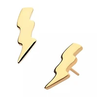 Lightning Bolt Tall 24KT PVD Threadless Top