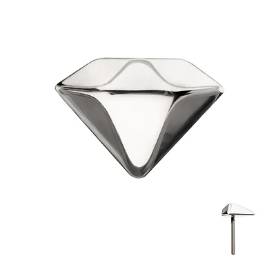 3D Diamond Titanium Threadless Top