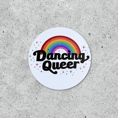 Pegatina de vinilo queer bailando