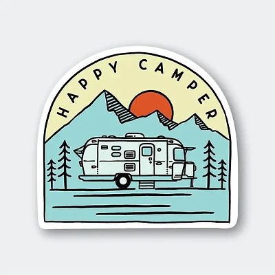 Trailer Camper Sticker 2.73" X 2.5"