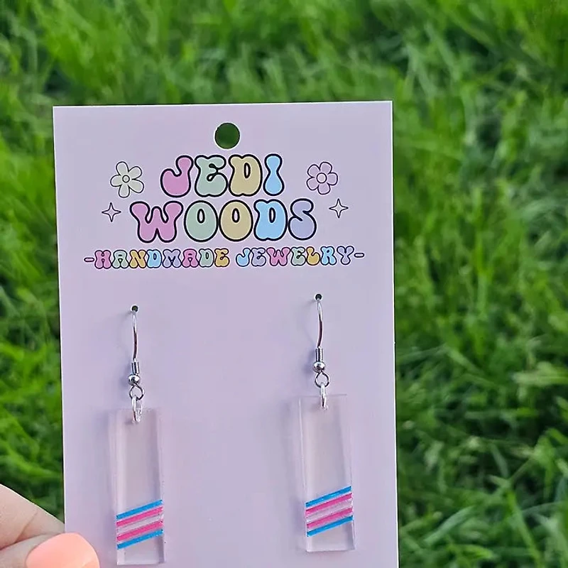 Transgender Bar Earrings