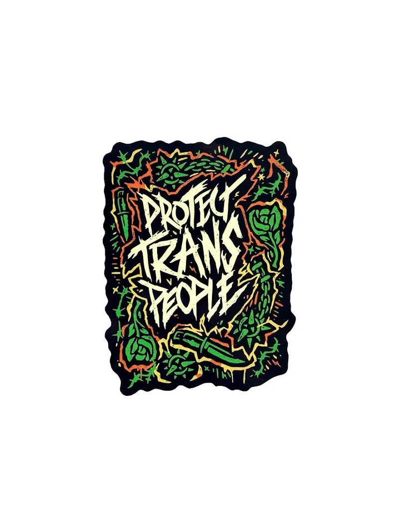 Protect Trans People Ghoul Sticker