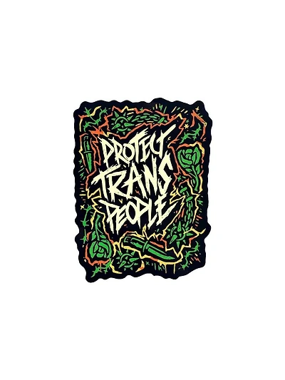 Protect Trans People Ghoul Sticker