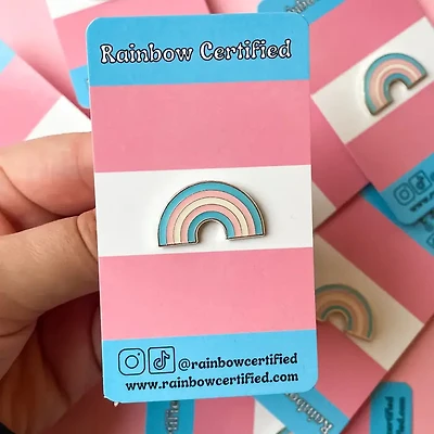Transpride Rainbow Pin