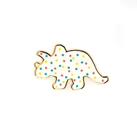 Triceratops Dino Cookie Pin