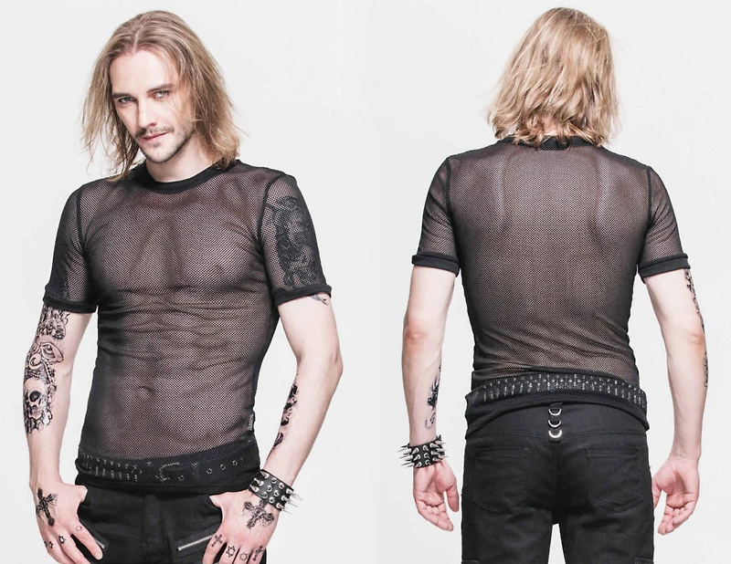 Punk Mesh Tshirt Plus