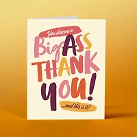 Big Ass Thank You Card