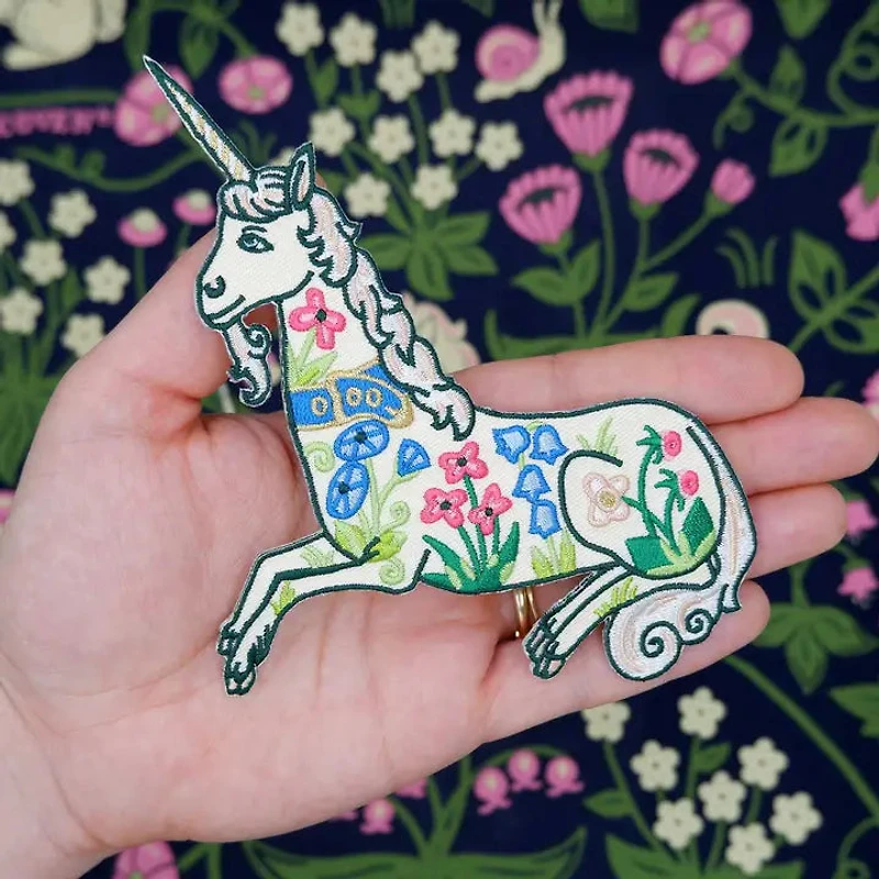Unicorn Garden - Embroidered Patch