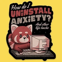 Uninstall Anxiety Sticker
