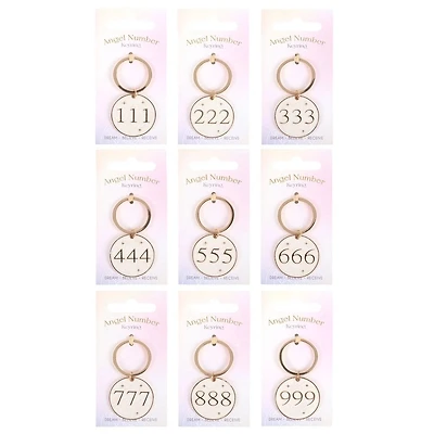 888 Angel Number Keyring